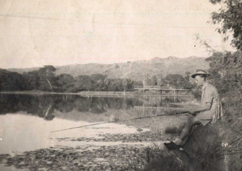 Dad fishing